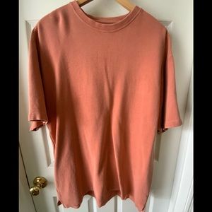 Tommy Bahama Large ribbed T-shirt Coral silk/cott
